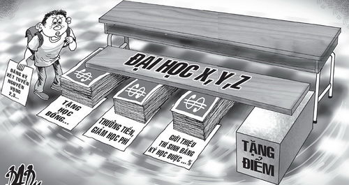 Thí sinh được tặng điểm